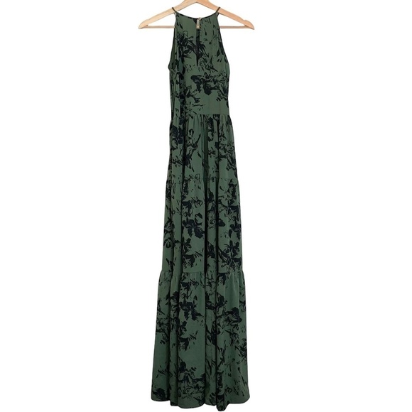 ANTHROPOLOGIE Ranna Gill Herbaliste Green Halter Maxi Dress - Picture 11 of 14